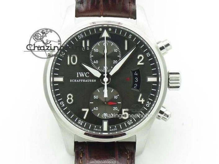 MIROTIME 0218 Aquatimer Chrono IW376803 V6F 1:1 Best Edition Gray Dial on Rubber Strap A FlexibleFit 7153